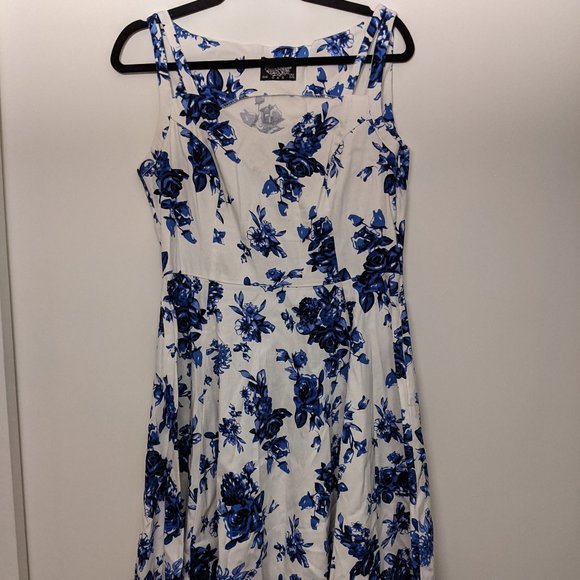 Blue Rose Swing Dress - Picture 3 of 5